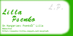lilla psenko business card